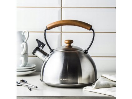 Rýchlovarná KANVICA striebro, OCEĽ plyn INDUKČNÉ FLORINA 2.3 liter_0