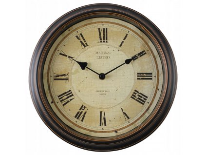 Luxusné retro nástenné hodiny 29,5 cm hnedá_1