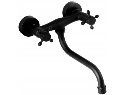 Retro nástenný kuchynský kohútik s gombíkmi_0