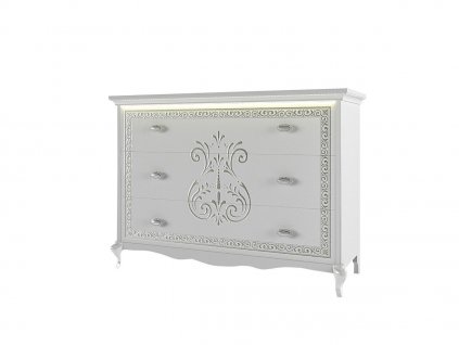 BIELY TOALETNÝ STOLÍK PRE SPÁLNE VINTAGE ŠTÝL, GLAMOUR_0