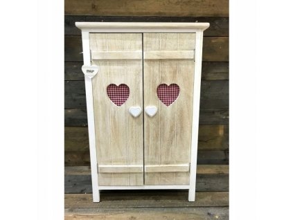 Drevená skrinka so srdiečkami RETRO SHABBY_0