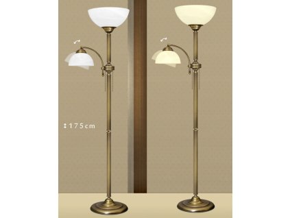 Klasický podlahový lampa poschodí MOSADZ SeriaB_0