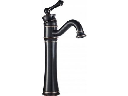 Umývadlová batéria vysoká čierna RETRO