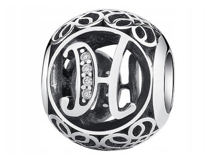 PÍSMENO H CHARMS VO VINTAGE ŠTÝLE PANDORA S925_0