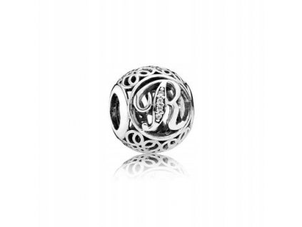 LIST PRÍVESKY PÍSMENOM R V RETRO ŠTÝLE PANDORA_0