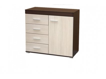 Komoda široká 100 dub sonoma dub gaštan wenge_0