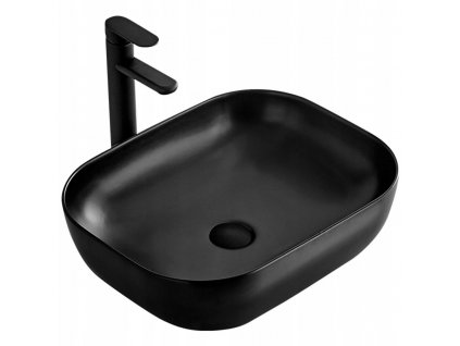 Keramické umývadlo na dosku Belinda Black Mat 46_0