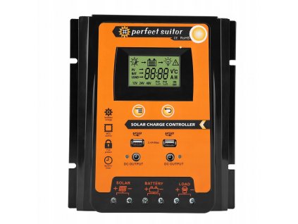 MPPT SOLÁRNY REGULÁTOR USB NABÍJANIA 12V / 24V 70A_0