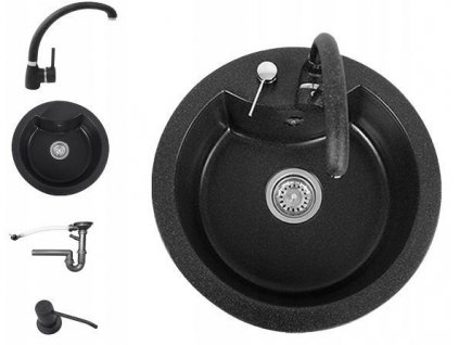 UMÝVADLO ŽULA okrúhla BATÉRIA, SÚPRAVY_0