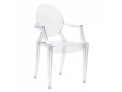 Transparentná stolička LOUIS - polykarbonát_0