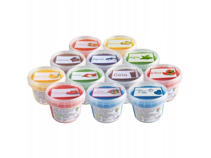 MEGA sada Cukor 12x 100g Farebné a ochutené_0