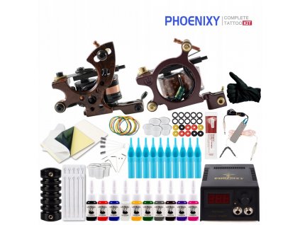 Kompletná tetovacia sada 2 pištole 10 sád_0
