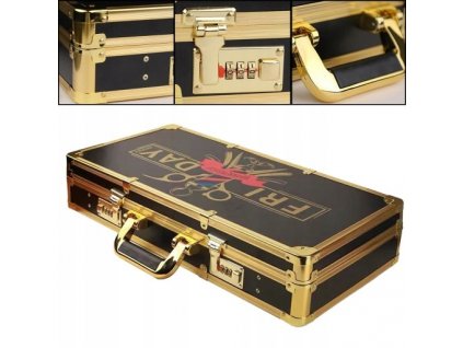 Kufrík Barber Stylist na prenášanie Zlatý_0