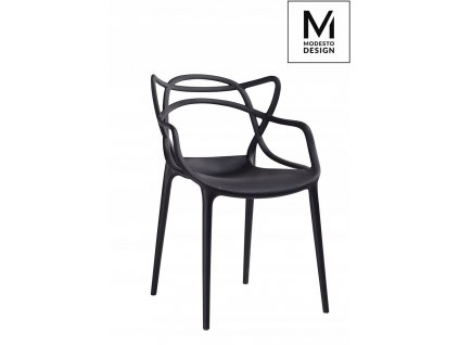 MODESTO stolička HILO čierna - polypropylén_0