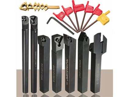 Sada 12 mm CNC sústružníckych nástrojov + doštičky_0