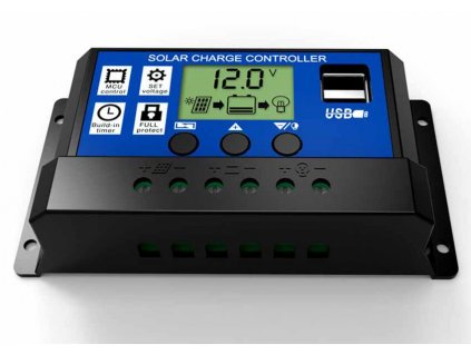 REGULÁTOR NABÍJANIA PWM 12V / 24V 30A 2xUSB_0