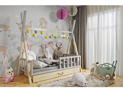 Detská posteľ - Detská posteľ WIGWAM / TIPI S CHIFFIFUT, 160X80_0