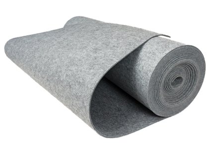 Hrubá plsť ŠEDÁ 10 mm 1200 g / m2 - na nábytok 1,5 m2_0