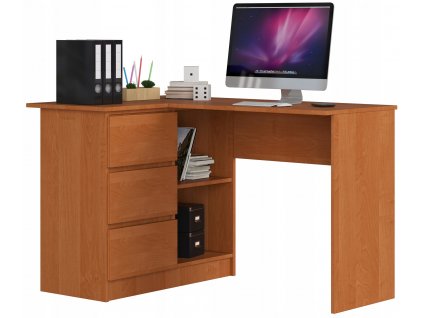 STÔL ROHOVÝ POČÍTAČ B16 ĽAVEJ 3SZ 124cm JELŠA_3