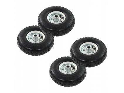 Kolesá na transportný vozík, 4 ks, guma, 4,10 / 3._0