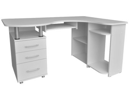 MAXIM PEVNÝ STÔL ROHU biela, ľavá_3