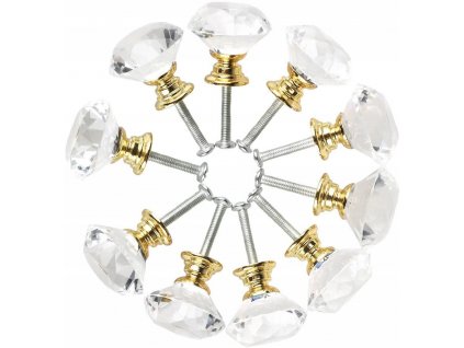 KIT CRYSTAL HANDLE FURNITURE KNOBHA 10PCS 30mm_0