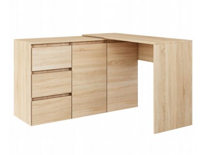 STÔL ROHOVÝ MEGAN N3 DUB SONOMA VĽAVO, VPRAVO_2