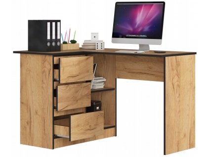 STÔL ROHOVÝ NOTEBOOK ĽAVEJ B16 124cm DUB PLAVIDLÁ_3