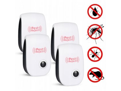4x zástrčka - Ultrazvukový odpudzovač škodcov_0