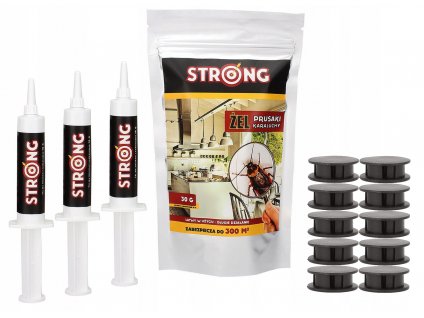 SILNÝ GÉL na šváby 30g + jedová stanica 10ks_0