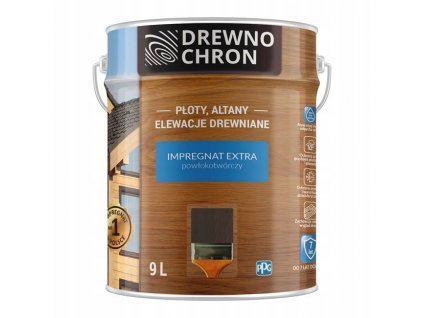 Farba, lak -  Impregnácia na ochranu dreva Extra 9L ŠEDÁ_0