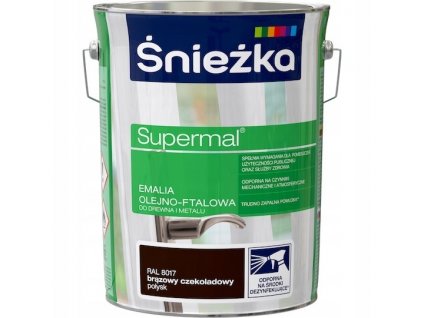 Farba - Śnieżka Olejový smalt HNEDÁ ČESKÁ RAL8017 5L farba_0