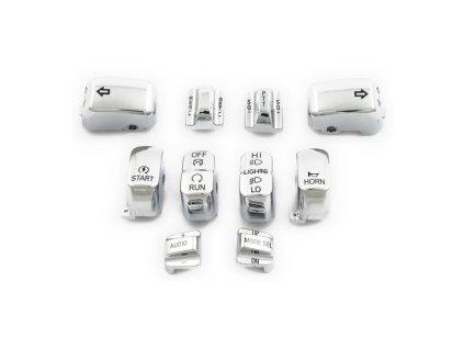 Chrómované kryty spínačov Harley Electra_0