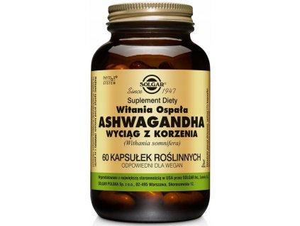 Solgar Ashwagandha Indický ženšen 400mg 60k_0