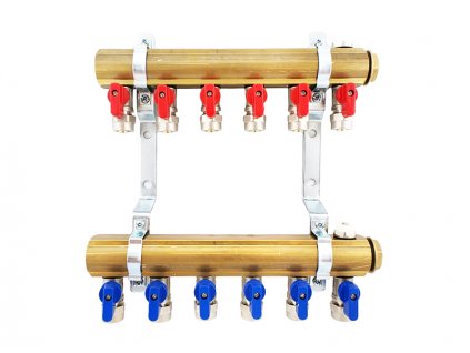 DISTRIBÚTOR 4 CH OKRUH ZAPOJENÉ PEX VENTILY + RESP_0