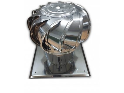 Komínová strieška - Nerezový otočný komínový kryt, guľa Fi150_0