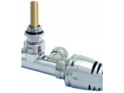 Chrómový ventil HERZ pre rebrík s rúrkou_0