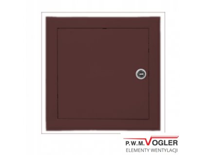 Revízne dvierka - Revízne dvere VOGLER 20x20 bronzový zámok_0