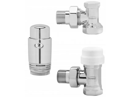 UHLOVÝ TERMOSTATICKÝ VENTIL + HLAVA + NÁVRAT CHROMU_0