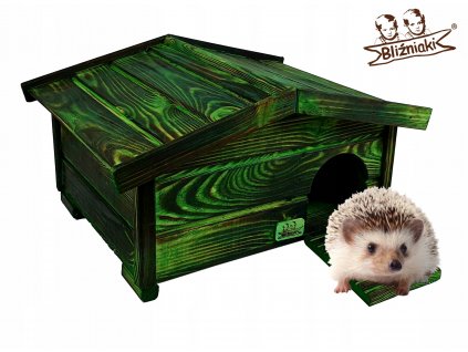 EKO-Dom pre JEŽKO drevené Den Box na hniezdenie_7