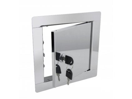 Revízne dvierka - NEREZ INOX 50x50 ZÁMOK_0