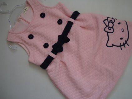 HELLO KITTY Prešívaná teplá princezná Šaty Strap R.110_0
