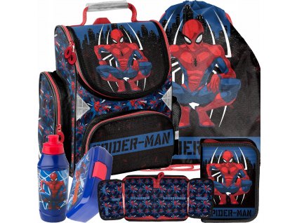 Aktovka školská taška - Školská taška Spiderman Boys Set 5Ele_0