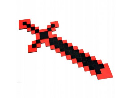 MINECRAFT  - Drevený meč Minecraft Red-Black 48cm Hit_0