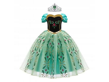 Elsa Frozen - Kostým šaty Anna Kraina Ice Crown 116 122_0