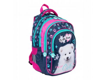 Školský batoh, taška - Štvorkomorový batoh st.majewski mlf pes_0