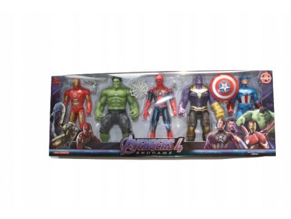 HULK - Sada Avengers žiariaca 5 postáv Hulka Spidermana_0