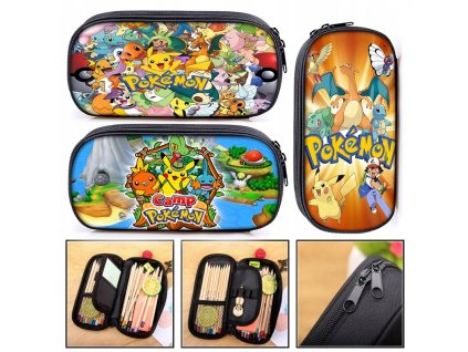 Peračník - Ceruzka case pokemon pikachu eevee mew 15 druhov_0