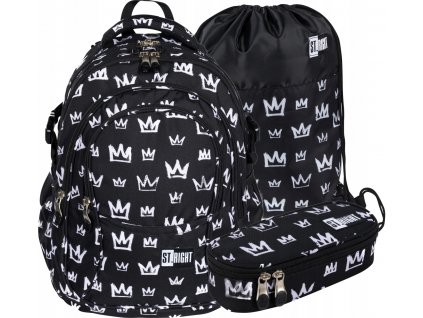 Školská taška - batoh, set, zostava - St.Right School Bathpack Mládež ceruzky Puzdro_0