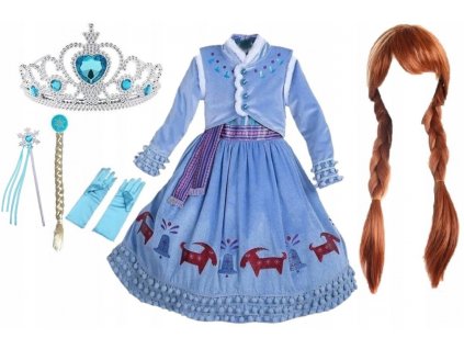 Elsa Frozen - Šaty Outfit Anna Ball Lord Ice 2 104-110 (_0